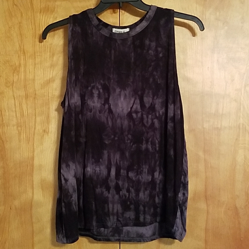 NWT Black Tie-Dye Tank